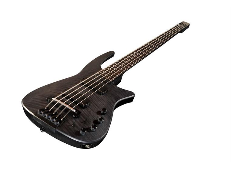 NS DESIGN CR5-BG-CHS 5st Elbass Headless Fretted - Charcoal Stained